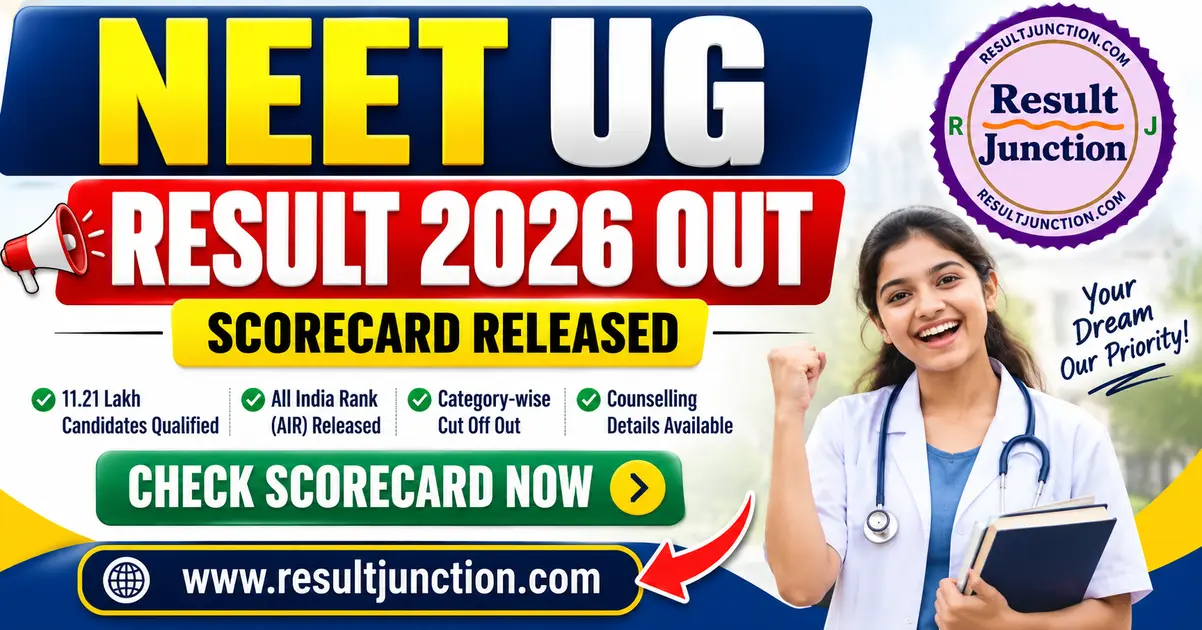 You are currently viewing NEET UG Result 2026 Out: Scorecard Released