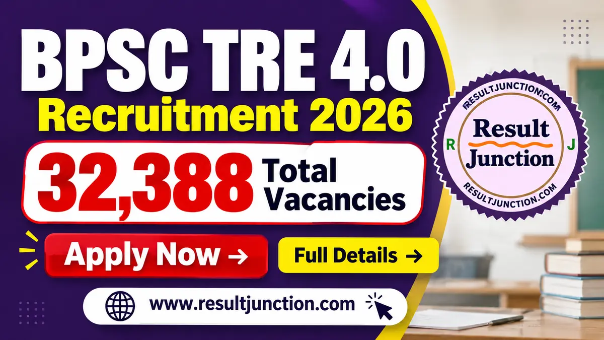 BPSC TRE 4.0 Recruitment 2026 for 32,388 vacancies