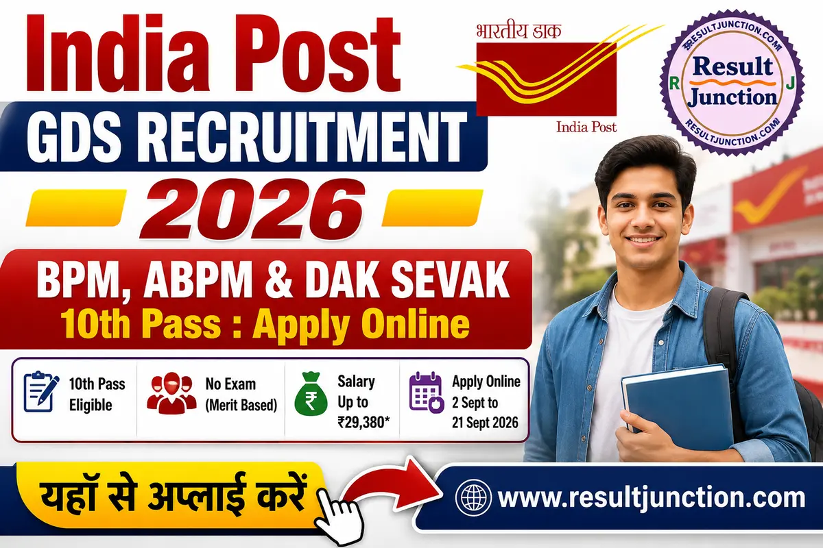 You are currently viewing India Post GDS Recruitment 2026: Apply Online, Eligibility, Salary & Dates
