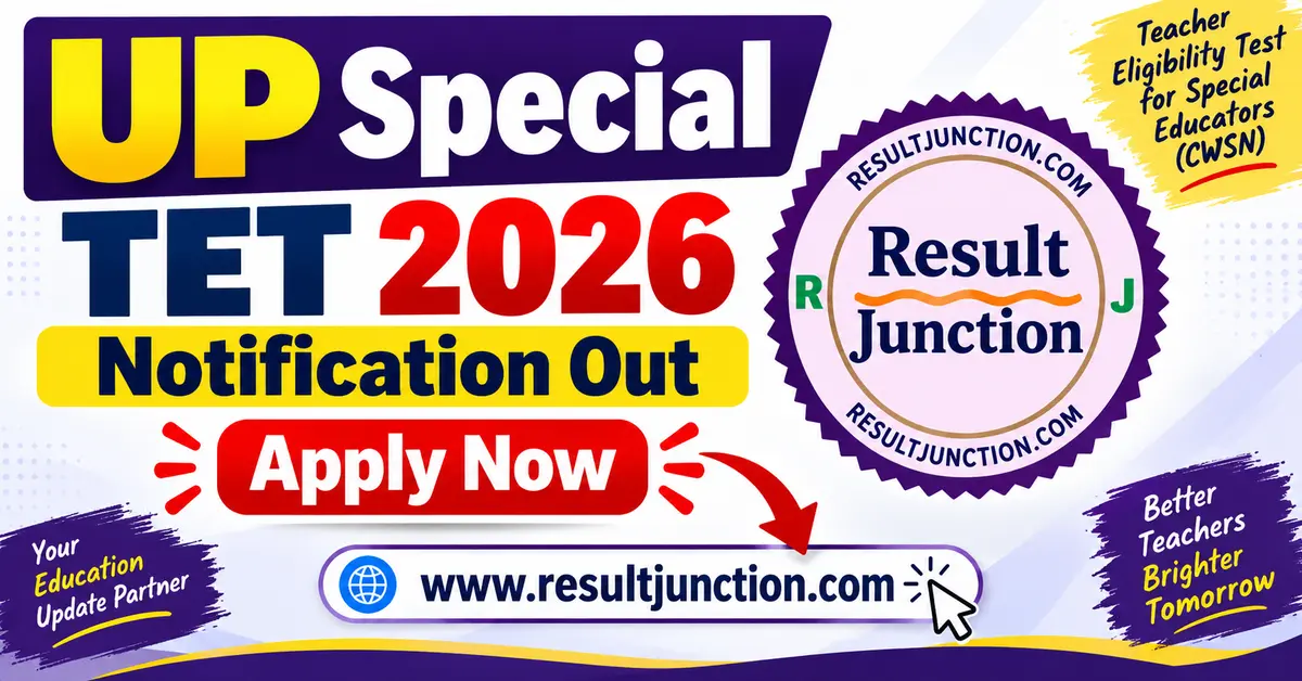 UP Special TET 2026 online form and exam date