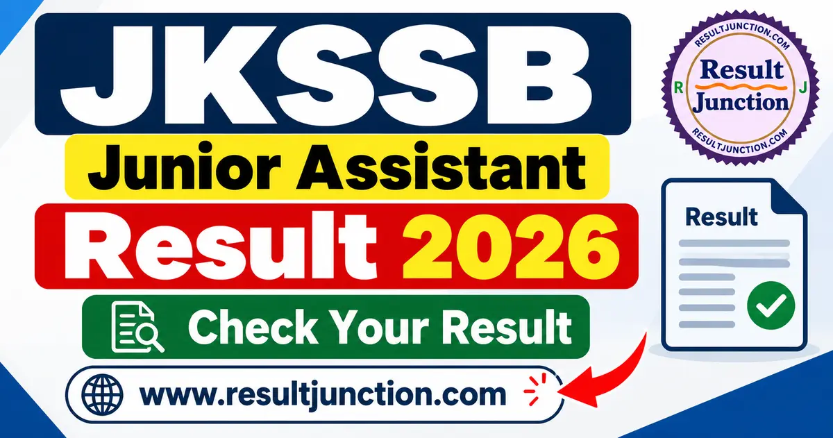 You are currently viewing JKSSB Junior Assistant Result 2026 Out – Download PDF