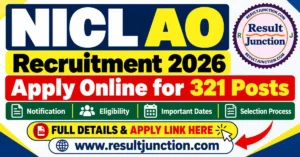 Read more about the article NICL AO Recruitment 2026: Apply Online for 321 Posts