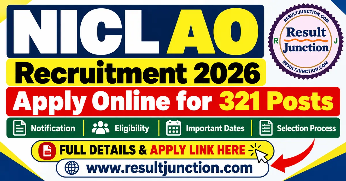 You are currently viewing NICL AO Recruitment 2026: Apply Online for 321 Posts