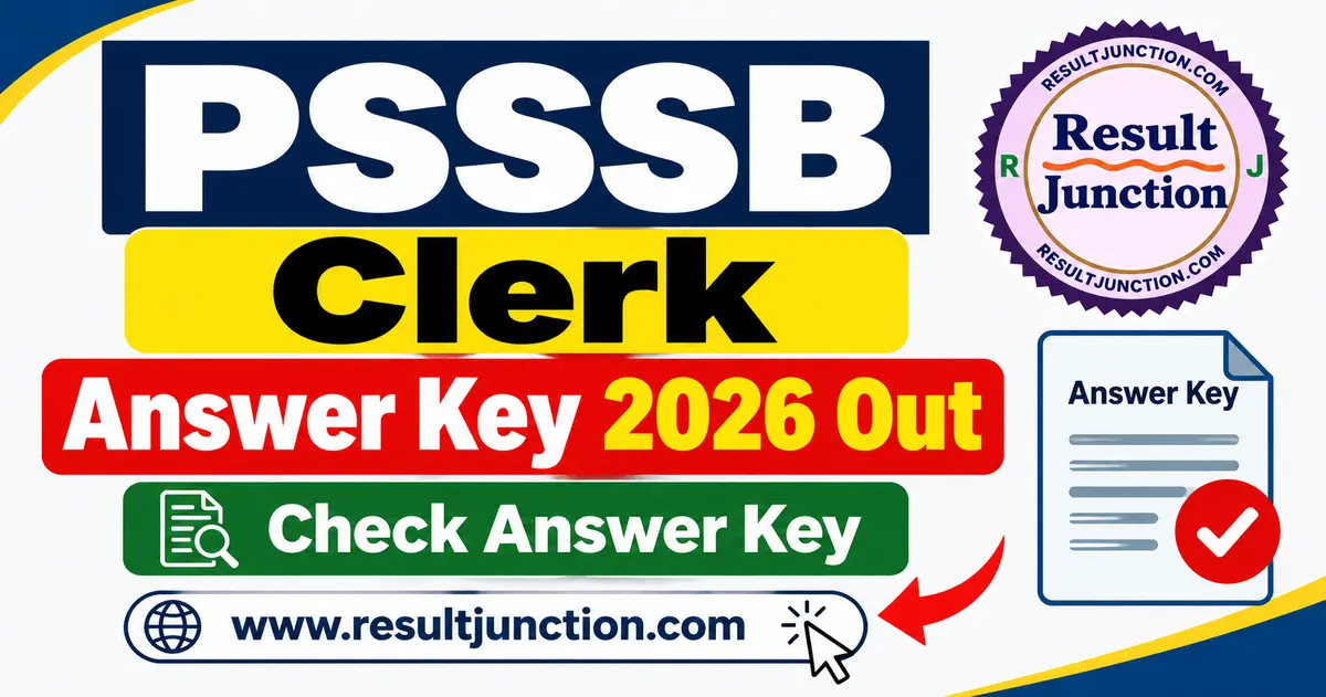 Read more about the article PSSSB Clerk Answer Key 2026 Out – Download PDF
