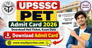 Read more about the article UPSSSC PET Admit Card 2026: Download Hall Ticket, Exam Date